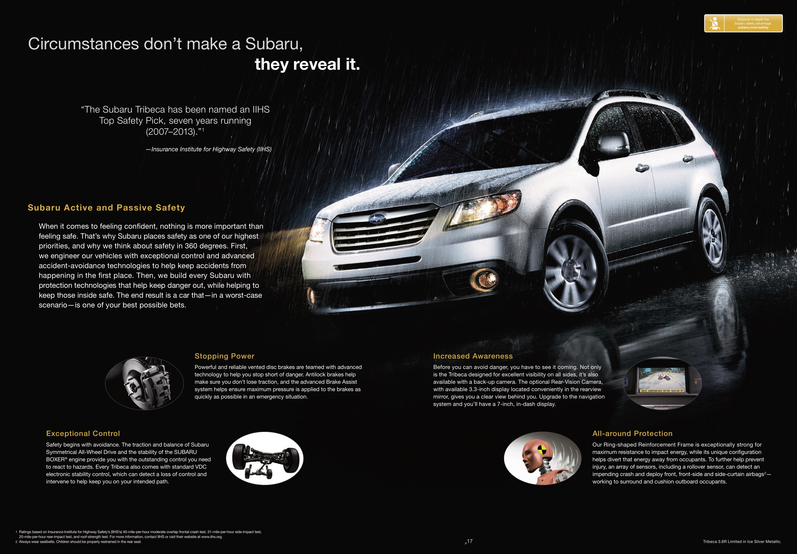 2014 Subaru Tribeca Brochure Page 3